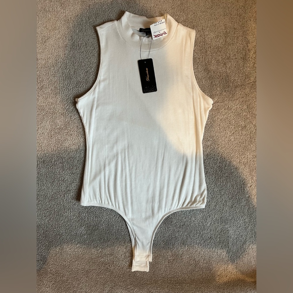 Shinestar White Bodysuit size L
